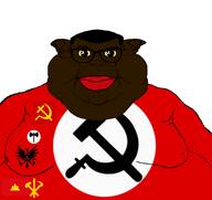 brown_skin christian_cross communism eagle flag:democratic_kampuchea franco_freda hammer_and_sickle juche kampuchea nazbol nazi_maoism subvariant:branigger subvariant:meximutt_front variant:brandon // 1675x1583 // 336.6KB