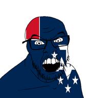 angry country flag french_southern_territories glasses jacksepticeye looking_at_you mustache open_mouth soyjak stubble teeth variant:feraljak youtube // 1500x1500 // 29.2KB