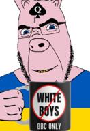 bbc closed_mouth ear glasses hand mug queen_of_spades smile stubble subvariant:spadeson text ukraine variant:cobson // 775x1127 // 228.0KB