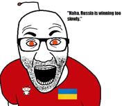 antenna flag glasses orange_eyes red_shirt reddit russia russo_ukrainian_war soyjak ukraine variant:el_perro_rabioso // 672x540 // 174.6KB