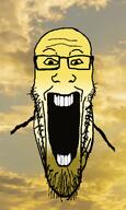 background cloud glee happy open_mouth remake remastered sky smile stretched_chin stretched_mouth subvariant:longplier teeth variant:markiplier_soyjak yellow yellow_background yellow_skin // 1200x2000 // 155.6KB