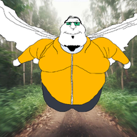 balding beard fat flying flying_nigger glasses goatee green_glasses hair irl_background jacket obese series:flying_namefags subvariant:mexiaryan subvariant:mexiaryan_front sunglasses variant:meximutt virilis_(user) wing yellow_jacket // 1010x1010 // 1004.6KB