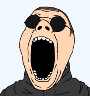 andy_morin black_glasses brown_hair death_grips glasses jacket meta:tagme open_mouth shaved short_hair soyjak transparent_background variant:isaac // 533x567 // 28.4KB