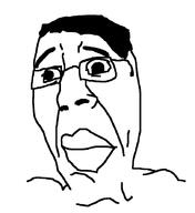 closed_mouth hair scared soyjak subvariant:suspicious_chudjak variant:chudjak // 814x888 // 85.9KB