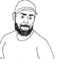 beard beautiful_ob cap clothes hat soyjak stubble template variant:beautiful_ob // 720x720 // 22.0KB