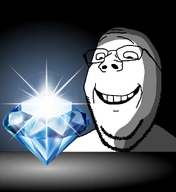 bald dark_background darkness forehead_lines gem glasses gradient happy light light_source redraw series:countryaryan_gem! shadow smile stubble subvariant:wholesome_soyjak teeth template variant:gapejak // 2048x2228 // 994.0KB