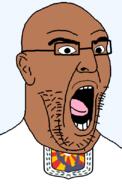 bald egypt flag flag:south_sinai glasses governorate hair merge open_mouth sinai_peninsula south_sinai soyjak stubble tongue variant:imhotep // 529x832 // 43.1KB