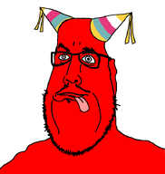 banban garten_of_banban meta:not_oc party_hat red_skin subvariant:scientolodad tounge tounge_out variant:scientolojak // 682x720 // 27.1KB
