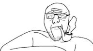 closed_mouth glasses pipe smoking soyjak stubble variant:unknown // 750x415 // 31.6KB