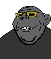 admin double_chin glasses looking_at_you smile soot soot_colors soyjak_party stubble subvariant:gapealien variant:gapejak // 718x832 // 40.1KB