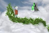 arm biting_lip castle clothes creepy ear evil fairy_tale fat glasses green_skin hand leg ominous scared shadow sky smile soyjak stubble subvariant:hornyson subvariant:soyak_(concerned) variant:cobson variant:soyak // 2280x1520 // 527.0KB