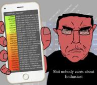 albania angry belgium chart closed_mouth france genetics glasses graph greece haplo_autism haplogroup his_(4chan) holding_object holding_phone iphone italy mayan phone red_skin romania spanish subvariant:chudjak_front subvariant:phoneplier subvariant:phoneplier_vertical subvariant:science_lover text variant:chudjak variant:markiplier_soyjak // 680x593 // 303.2KB