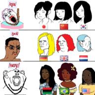 crying oh_my_god_she_is_so_attractive open_mouth rope soyjak suicide tongue variant:bernd variant:chudjak variant:impish_soyak_ears // 680x680 // 351.4KB