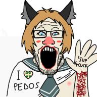 4chan 4cuck cracky_chan heart orange_hair pedophile school_uniform // 768x768 // 239.8KB