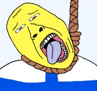 finland hanging herp_derp open_mouth rage_comic rope soyjak suicide tongue variant:bernd yellow_skin // 768x719 // 47.6KB