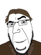 beard blue_eyes brown_hair closed_mouth clothes jewish_nose looking_at_you smile ubersoy variant:cobson // 775x1025 // 104.0KB