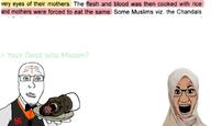 black_skin brown_skin greentext hindu islam open_mouth stubble swastika total_nigger_death variant:feraljak variant:gapejak variant:unknown // 1001x598 // 314.5KB