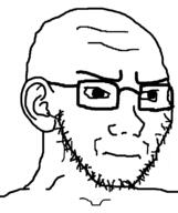 concerned ear frown glasses soyjak stubble template variant:soyak // 632x756 // 12.4KB