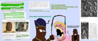 3soyjaks ancient_egypt ankh black_eyes black_skin blue_background blue_eyes closed_mouth crying death educational egypt eyebrows hair hand hanging history holding_object holding_rope jewelry kemet laughing no_glasses noose open_mouth pan_african pigskin pink_skin ramessess_III sea_people smug stubble text total_cracker_death variant:bernd variant:chudjak variant:cobson yellow_teeth // 2930x1240 // 2.1MB