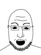 bald glasses nose open_mouth soyboy stubble variant:lennonjak // 600x800 // 10.4KB