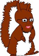 animal animated back closed_mouth full_body glasses grin open_mouth soyjak squirrel stubble subvariant:feralsquirrel talking variant:unknown video // 312x444, 4.3s // 82.1KB