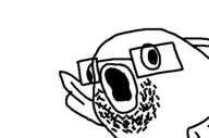 fish glasses open_mouth pointing soyjak stubble variant:unknown // 496x328 // 12.3KB