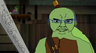 1488 aryan blue_eyes blue_glasses dojo glasses green_skin leonardo_(tmnt_2012) mutant nazism schutzstaffel scratch subvariant:chudjak_front swastika sword teenage_mutant_ninja_turtles tkd total_shredder_death tsd ttd turtle variant:chudjak // 1024x573 // 298.9KB
