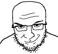 closed_mouth glasses leftypol pennyposter smile soyjak stubble variant:unknown // 472x437 // 7.4KB
