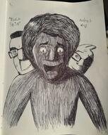 2soyjaks andre_live art black_and_white black_skin clothes drawfag glasses hair hat ink jackbox judaism kike kippah meta:soytober meta:soytober2024 namefags nigger open_mouth shadow smile streamer stubble variant:cobson variant:feraljak worldofsoyim(namefag) // 478x599 // 386.7KB