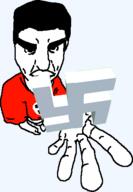 3d 3d_model animated animation hair meta:tagme swastika swastika_shirt variant:chudjak // 329x476 // 1.1MB