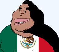 biting_lip brown_skin evil fat flag hair mexico meximutt obese shadow variant:meximutt // 888x783 // 53.4KB