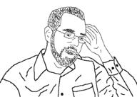 arm beard clothes ear glasses hair hand open_mouth soyjak variant:unknown // 450x321 // 12.5KB