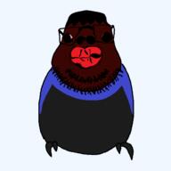 beard bird black_skin bloodshot_eyes glasses jake liquify_tool trend:jartycuck variant:budgiejak // 640x640 // 46.2KB