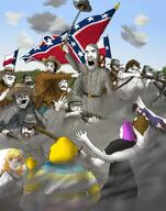 soy arm army beard cardboard classical_art_parody closed_eyes closed_mouth clothes confederate confederate_flag coomer cowboy_hat csa eyes flag flag:texas flag_bearer general general_lee glasses gooner gun hair hat larp looking_at_each_other looking_down map_(pedophile) open_mouth pedophile pedophilia pillow rage smoke soldier stubble subvariant:feralsquirrel sword teeth teeth_showing texas tpd uniform variant:a24_slowburn_soyjak variant:chudjak variant:cobson variant:feraljak variant:gapejak variant:impish_soyak_ears variant:markiplier_soyjak variant:meximutt variant:soyak weapon // 2175x2770 // 7.6MB