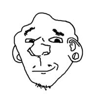 closed_mouth ear hipster mustache smile smug soyjak stubble variant:ishish_soyak_ears // 750x750 // 31.1KB