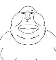 angry closed_mouth fat front_facing lips obese soyjak subvariant:meximutt_front4 template variant:meximutt // 795x849 // 14.6KB