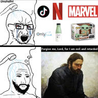 marvel netflix onlyfans shower soy soylent soylent_(mint_chocolate) soylent_bottle templarpilled thought_bubble tiktok variant:soyak // 1284x1284 // 751.3KB