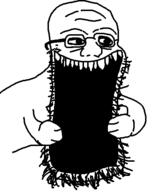 glasses open_mouth redraw soyjak stretched_mouth stubble subvariant:sprokejak variant:soyak // 445x539 // 6.8KB