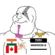 Warrior-Z(user) effortson flag:canada flag:india hello_my_name_is_(sticker) hindutva series:keep_raging_on_them subvariant:mexiaryan variant:meximutt // 886x872 // 84.0KB
