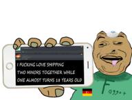 clothes digusting_pedo eye faggot fat finger flag flag:germany flag:turkish_germany fortuna_(namefag) germany hand hat homosexual joel_(user) joelwarlock judaism kike kippah mouth mustache mutt nails pedo_mustache pedophile shitskin shlog soyjak_blog subhuman sweat_stain sweating tan_skin tongue tongue_out turkiye variant:alicia yellow_sclera // 2602x1980 // 1.2MB