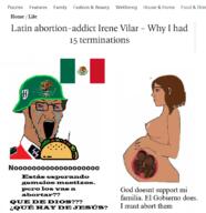 bloodshot_eyes brown_skin collar_tabs combat_helmet country crying epaulettes flag glasses helmet large_eyebrows mexico military nazism nordic_chad nsfw open_mouth pregnant schutzstaffel soyjak spanish_text stretched_mouth stubble taco text variant:soyak // 674x694 // 158.6KB