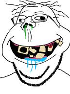 blood cross_eyed drool mucus retard smile subvariant:retarded_gapejak subvariant:wholesome_soyjak variant:gapejak yellow_teeth // 600x800 // 20.0KB