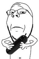 arm blackpill blackpilled body demoralized eyebrows frown glasses hand holding_object nose pill sad stubble subvariant:wholesome_soyjak template variant:gapejak // 676x1021 // 71.7KB