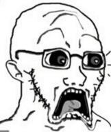 animated ear explosion glasses oe_cake open_mouth scared soyjak stubble subvariant:doctos teeth tongue variant:soyak // 404x480 // 7.4MB