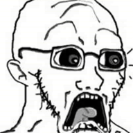 animated ear explosion glasses oe_cake open_mouth scared soyjak stubble subvariant:doctos teeth tongue variant:soyak // 404x480 // 7.4MB