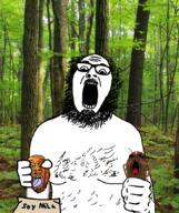 3soyjaks almond antenna arm bag beard black_skin bloodshot_eyes body_hair crushing crying fist glasses hair hand mandible milk mustache open_mouth roach shirtless soy_milk stubble tongue turkiye turkroach variant:bernd variant:ignatius variant:phillip // 737x880 // 1001.7KB