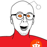 antenna ear glasses open_mouth orange_eyes reddit redditard soyjak stubble variant:turtlejak // 2048x2048 // 58.7KB