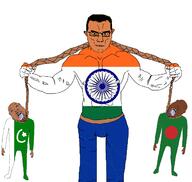 3soyjaks aryan bangladesh flag flag:bangladesh flag:india flag:pakistan hair india meta:tagme pakistan soyjak stubble subvariant:chudjak_front subvariant:muscular_chud variant:bernd variant:chudjak // 1300x1231 // 284.5KB