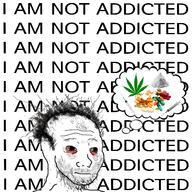 addiction cocaine drugs i_am_not_obsessed junkie nas:wojak pills stoner syringe weed // 500x500 // 146.6KB