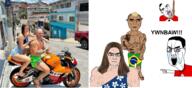 angry brazil flag:brazil handsome hanging muscles rope seethe subvariant:unbotheredchud tranny variant:chudjak // 2800x1280 // 2.9MB